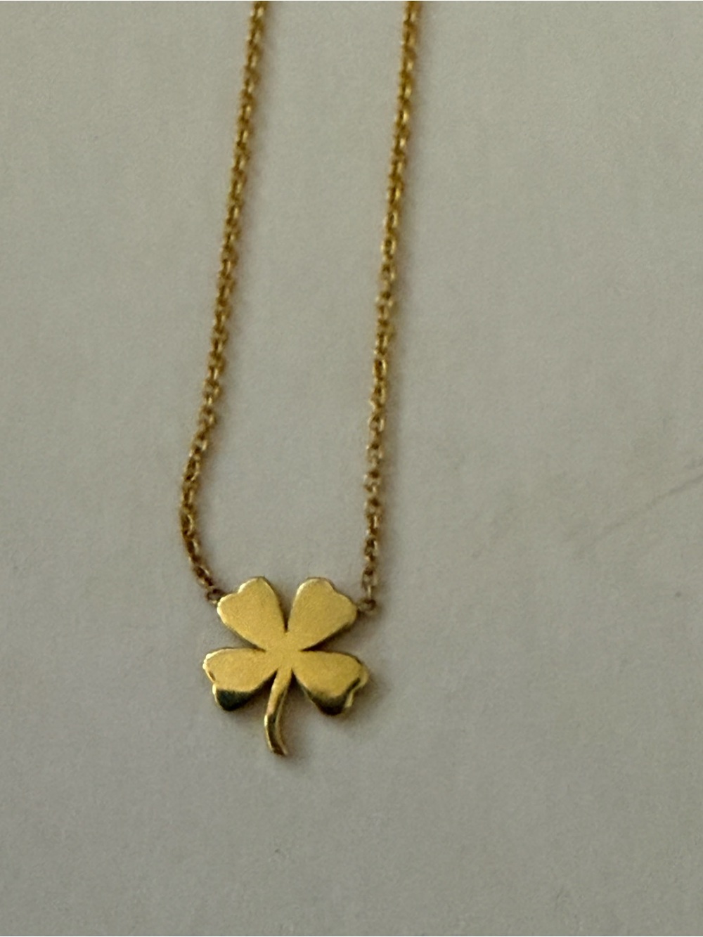 Jennifer Meyer gold MINI Four-Leaf Clover Pendant Necklace - Women Jewelry